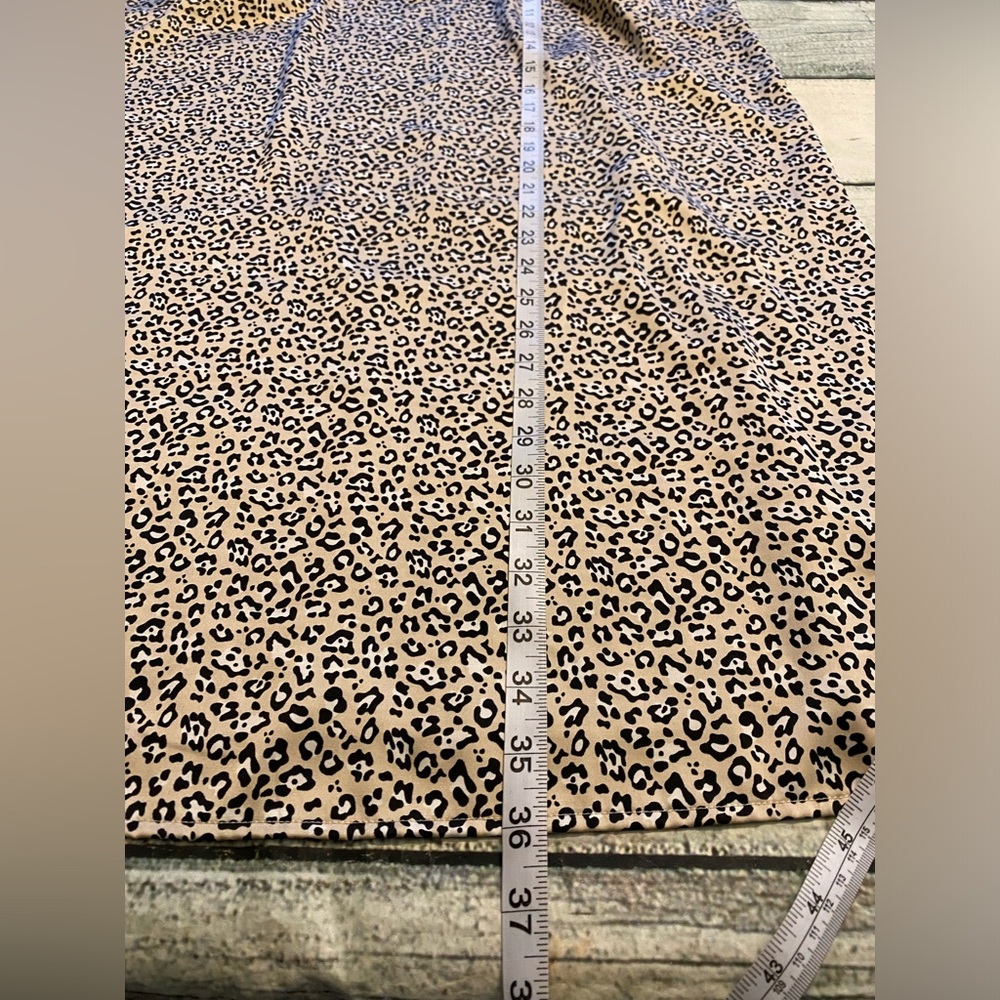 Maidenform cheetah print sleepwear slip dress. 1X - Picture 5 of 7